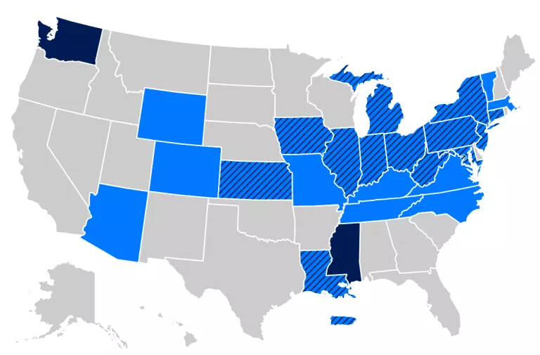FanDuel legal states map