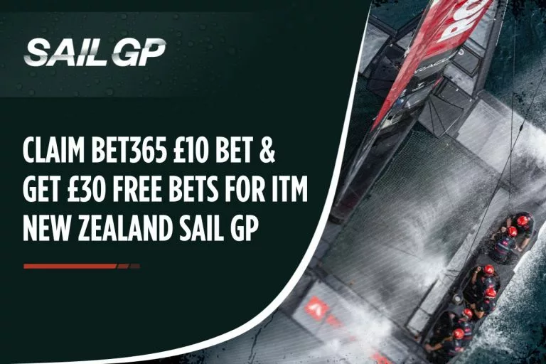 Claim Bet365 £10 Bet & Get £30 Free Bets for ITM New Zealand Sail GP