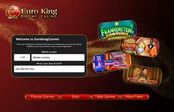 Euro King sign up