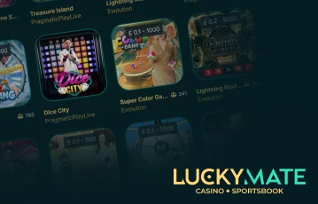 Juegos de casino en vivo Luckymate