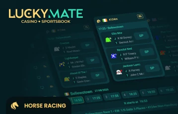 Silla de montar para las carreras de caballos en Luckymate
