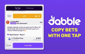 dabble sports features copy bets
